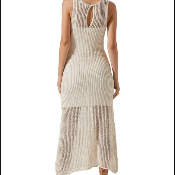 NEW WITH TAGS! ASTR the Label: Palmer Crochet Column Midi Dress M - Picture 3 of 4